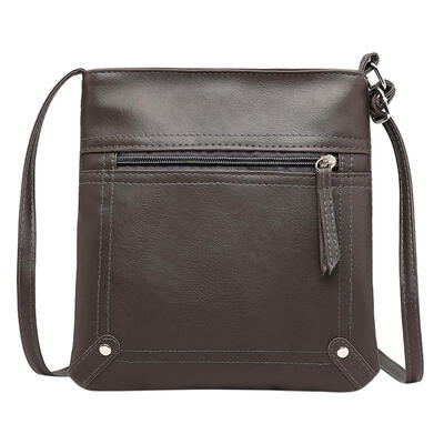 

Solid Color Shoulder Messenger Handbags Women Leather Casual Crossbody Bags