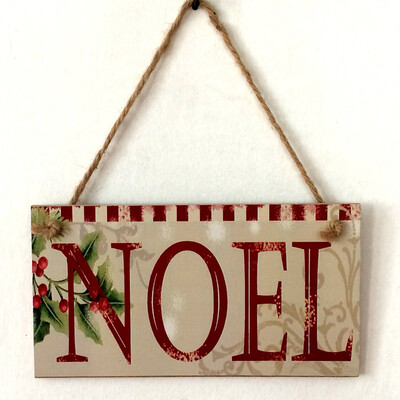 

〖Follure〗Happy Christmas Wooden Pendant Door Decorations Hanging Party Decoration