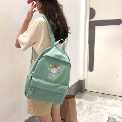 

Schoolbag Woman Korean version canvas ulzzang high school students inswind Backpack