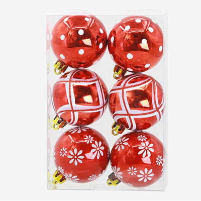 

Tailored Christmas 6 Balls Wreath Door Wall Ornament Garland Decoration