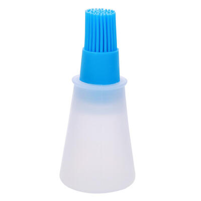 

1pc Heat Resisting Silicone Grill Oil Bottle BBQ Basting Brush Cooking Tool