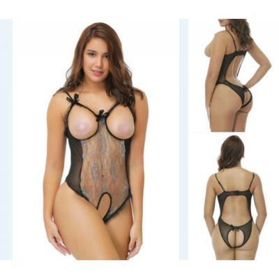 

Womens Sexy Lingerie Babydoll Sleepwear Underwear Lace BLACK Dress set Best