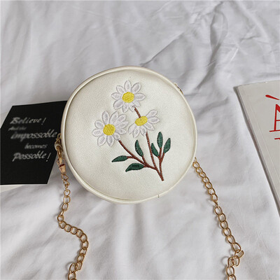 

Tailored Female Bag Small Round Bag Shoulder Simple Messenger Bag Chain Wild Small Bag