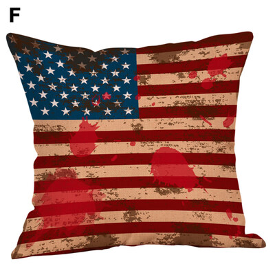 

45x45cm Independence Day Soft Throw Pillow Case Cushion Cover Soft Bed Decor