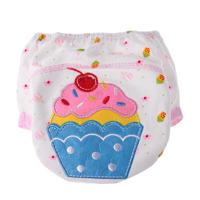 

Cute Baby Nappies Diapers Cotton Reusable Washable Infants Training Pants