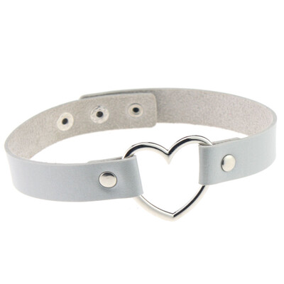 

Hot Sale Fashion Sexy Punk Gothic Leather Choker necklace Heart Studded Spike Rivet Buckle Collar Funky Torques Necklace Jewelry