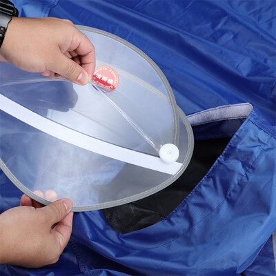 

V1 single motorcycle raincoat movable mask