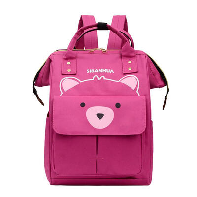 

Bear Print Mommy Travel Backpacks Big Nylon Maternity Nappy Top-handle Bags
