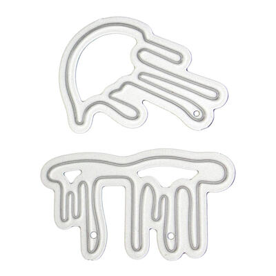 

2pcs Drops of Blood Metal Cutting Dies Stencil Embossing Scrapbook Craft