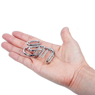 

Tailored Metal Puzzle Unlock Nine Chain Series Untie Ring Intelligence Buckle Eight Sets