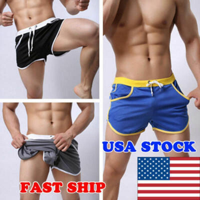 

US Men Summer Beach Casual Shorts Athletic Sports Training Swimwear Short Pants