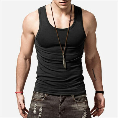 

Gym Men Muscle Sleeveless Tank Top Tee Shirt Bodybuilding Sport Fitness Vest