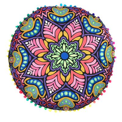 

Siaonvr Indian Mandala Floor Pillows Round Bohemian Cushion Cushions Pillows Cover Case