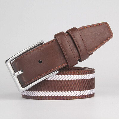 

new Young canvas belts mens casual belts mens new fashion belt stripes designer men high quality belts for women
