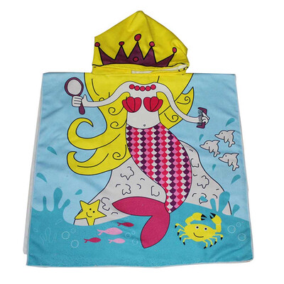 

Child Cloak Baby Bath Towel Print Animal Cloak Microfiber Towel Perfect Trend