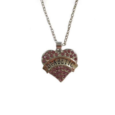 

My Shape Diamonds Imitation Heart Diabetic Heart Necklace