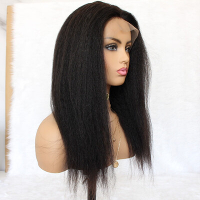

kinky straight 13x6 lace wig