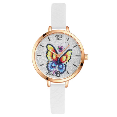 

Watch Butterfly Dial Quartz Watch GAIETY Brand Fashion Watch Silicone Strap