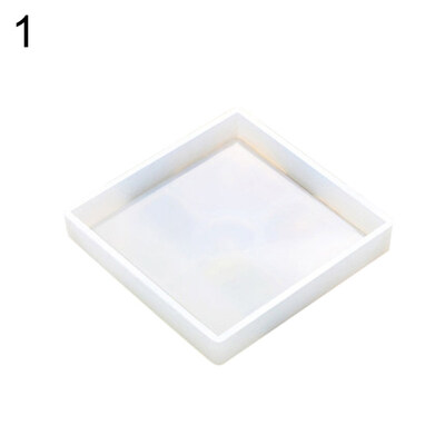 

RoundSquareHexagon Tea Saucer Silicone Mold Flower Pot Tray Mould DIY Tool
