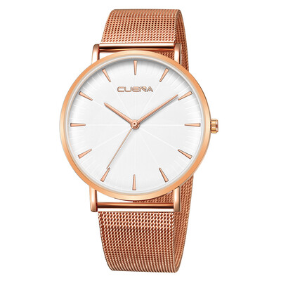 

Gobestart CUENA Men Fashion Military Stainless Steel Analog Sport Quartz Business Wrist Watch