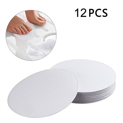 

12 Safety T-Strips Clear Non-Slip Applique Mat Stickers Bath Tub & Shower 15"