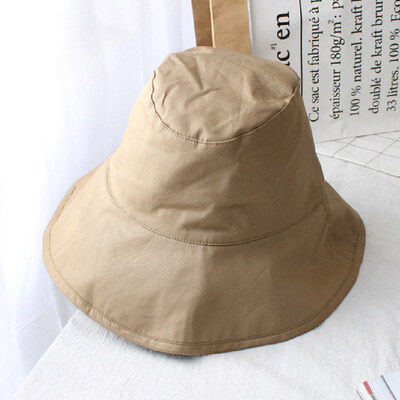 

Spring Summer Cotton Bucket Hats For Women Casual Fisherman Hat Outdoors Wide Brim Sun Hat