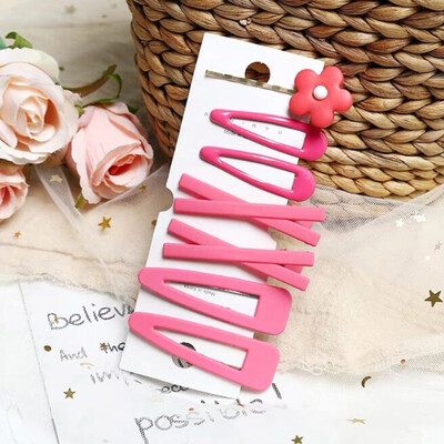 

7pcsset Hair Accessories For Women CuteFlower Decor Solid Color Hairpin Party Hedwear