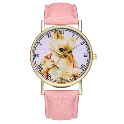 

Poor Cat 2018 Hot Sale zegarek damski Crystal Womens Casual Fashion Quartz Belt Watch Clock Fashion Gift montre femme &Ff