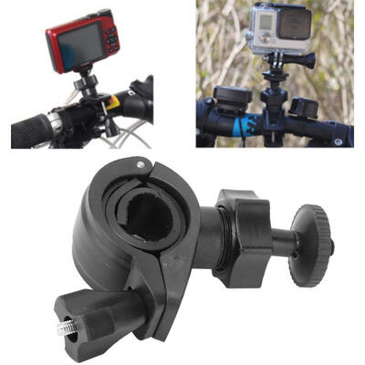 

Greensen Bike Bracket Clip Flashlight Camera Mount Holder Stand Rotatable Bicycle Accessory