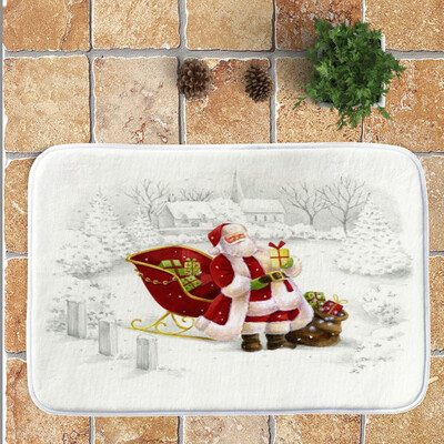 

Tailored Merry Christmas Welcome Doormats Indoor Home Carpets Decor 40x60CM