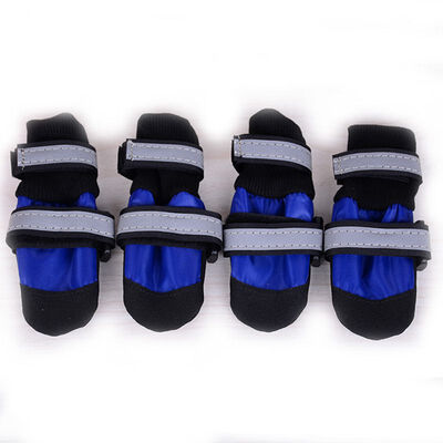 

4pcs Waterproof Winter Pet Dog Shoes Anti-slip Snow Pet Boots Paw Protector Warm Reflective For Medium Large Dogs Labrador Husky