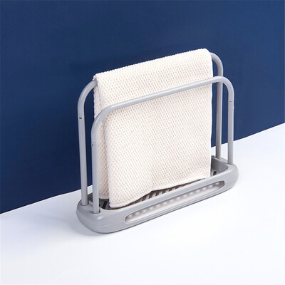 

Gobestart Innovative Plastic Kitchen Desktop Dishwasher Cloth Drain Rack Rag Holder