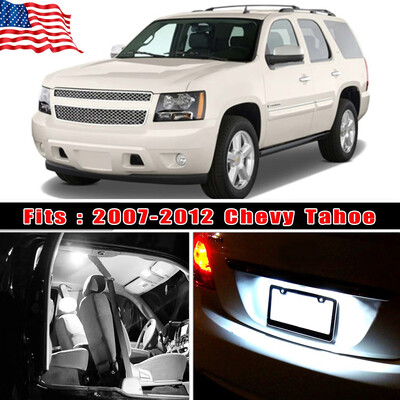 

14PCS Xenon White Interior LED Light Package Kit Combo For 2007-12 Chevy Tahoe