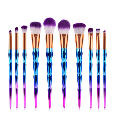 

Toponeto 10PCS Colorful Make Up Foundation Eyebrow Eyeliner Brushes Cosmetic Concealer