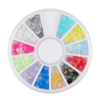 

Toponeto Diamonds Dazzling Tips Nail Sticker Sequins Colorful Nail Art Decoration