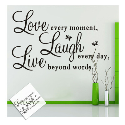 

〖Follure〗Live Every Moment Removable Art Vinyl Mural Home Room Decor Wall Stickers