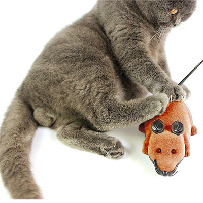 

Gobestart Funny Cat Toy Mouse Wireless Remote Control Simulation Mouse Electric Pet Toy