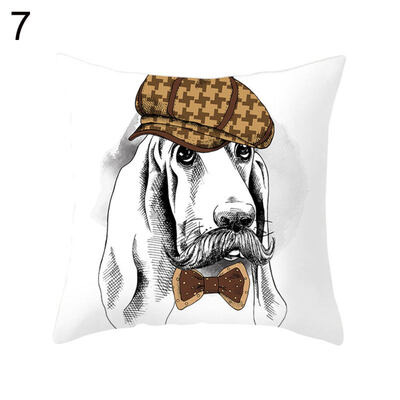 

Cartoon Cat Dog Animal Feather Pillow Case Cushion Cover Sofa Chair Car Decor