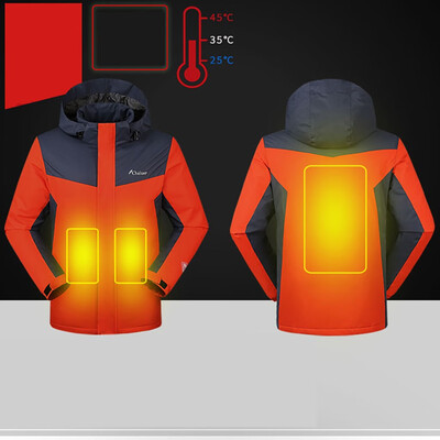 

Toponeto Mens New Style Smart USB Electric Heating Warm Down Charge Jacket Coat