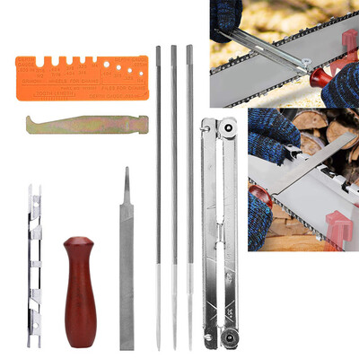 

〖Follure〗1 Set Chainsaw Chain Saw Sharpening Kit Chainsaw File Tool Set Guide Bar File