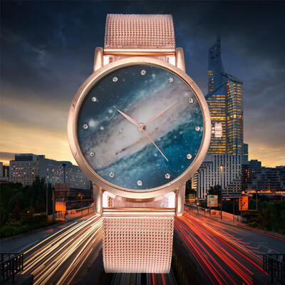 

Wrist Watch Stainless steel mesh quartz watch fashion Student Watch for man women