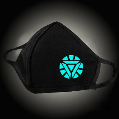 

Luminous Cotton Mouth Mask Anti Haze Dust PM25 Protective Face Mouth Mask Washable Fashionable Mask Black