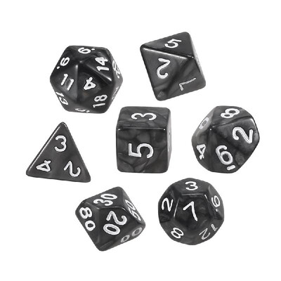

7 PCS Polyhedral Dice Entertainment Gambling Game Playing Tool Acrylic Dice Set D4 D6 D8 D10 D12 D20