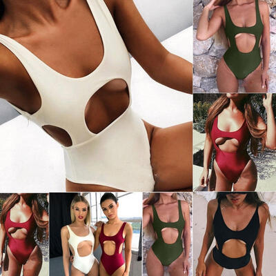 

2018 Hot Sell Women One-Piece Swimsuit Beachwear Swimwear Push-up Bikini Bathing