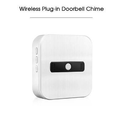 

Wireless Plug-in Doorbell Chime With LED 5 Levels Volume 55 Ringtones Compatible with Visual Doorbell with WiFi Wireless Doorbell