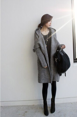 

Heavy sweater cardigan jacket 2018 loose thick needle thick thread for women autumn&winter