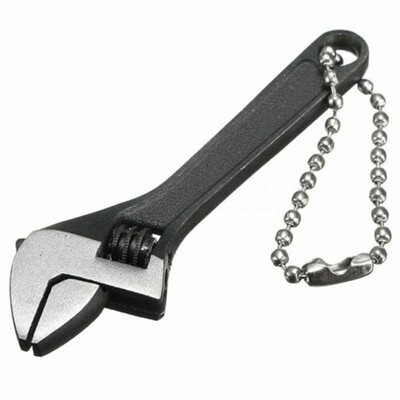

Black Wrench 68mm 25 Mini Carbon Steel Adjustable Wrenches Hand Tool Jaw Spanner