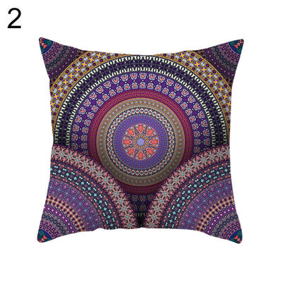 

Mandala Elephant Heart Square Throw Pillowcase Cushion Cover Home Office Decor