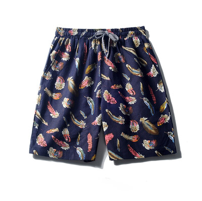 

Tailored Mens Linen Shorts Sports Work Casual Printed Beach Shorts Pants Trousers