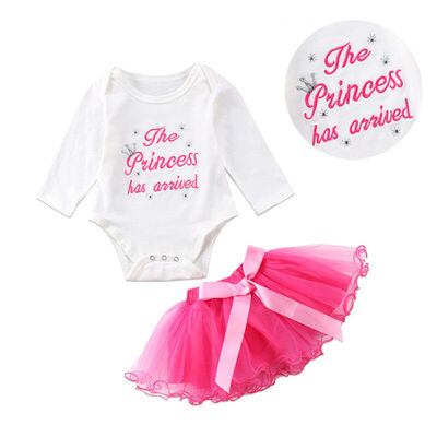 

Baby Girl First 1st Birthday Outfit Party Dress Tutu SkirtsRomper Babgyrows Set
